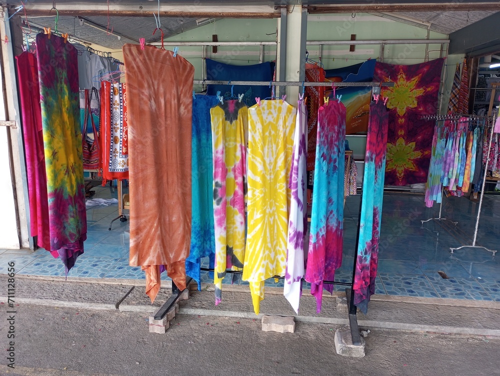 Batik clothes for sale,Saladan, Koh Lanta, Thailand 