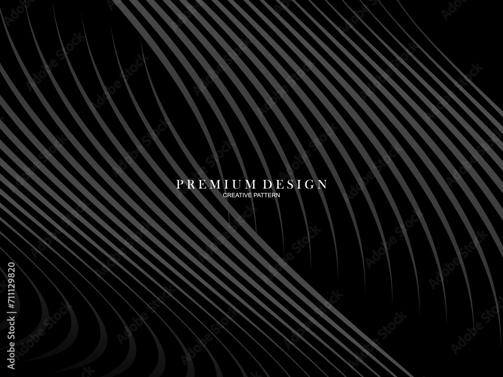 Abstract futuristic dark black background with waving design. Realistic 3d wallpaper with luxurious flowing lines. Elegant background for posters, websites, brochures, cards, banners, apps etc. Abstract futuristic dark black background with waving design. Realistic 3d wallpaper with luxurious flowing lines. Elegant background for posters, websites, brochures, cards, banners, apps etc.