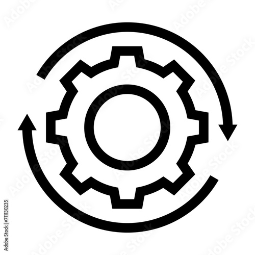 Icono de configuración rápida. Ajustes, reparación eficiente, solucionar problema. Ilustración vectorial