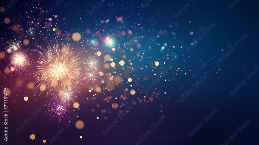 Beautiful fireworks background at night for holiday decoration Beautiful fireworks background at night for holiday decoration