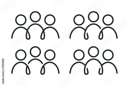 People group icon. Illustration vector