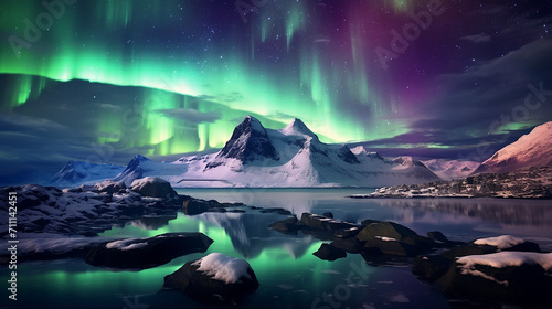 beautiful Aurora Borealis northern lights