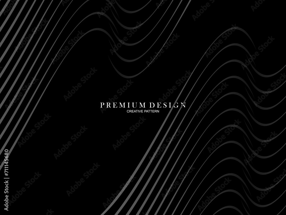 Abstract futuristic dark black background with waving design. Realistic 3d wallpaper with luxurious flowing lines. Elegant background for posters, websites, brochures, cards, banners, apps etc. Abstract futuristic dark black background with waving design. Realistic 3d wallpaper with luxurious flowing lines. Elegant background for posters, websites, brochures, cards, banners, apps etc.