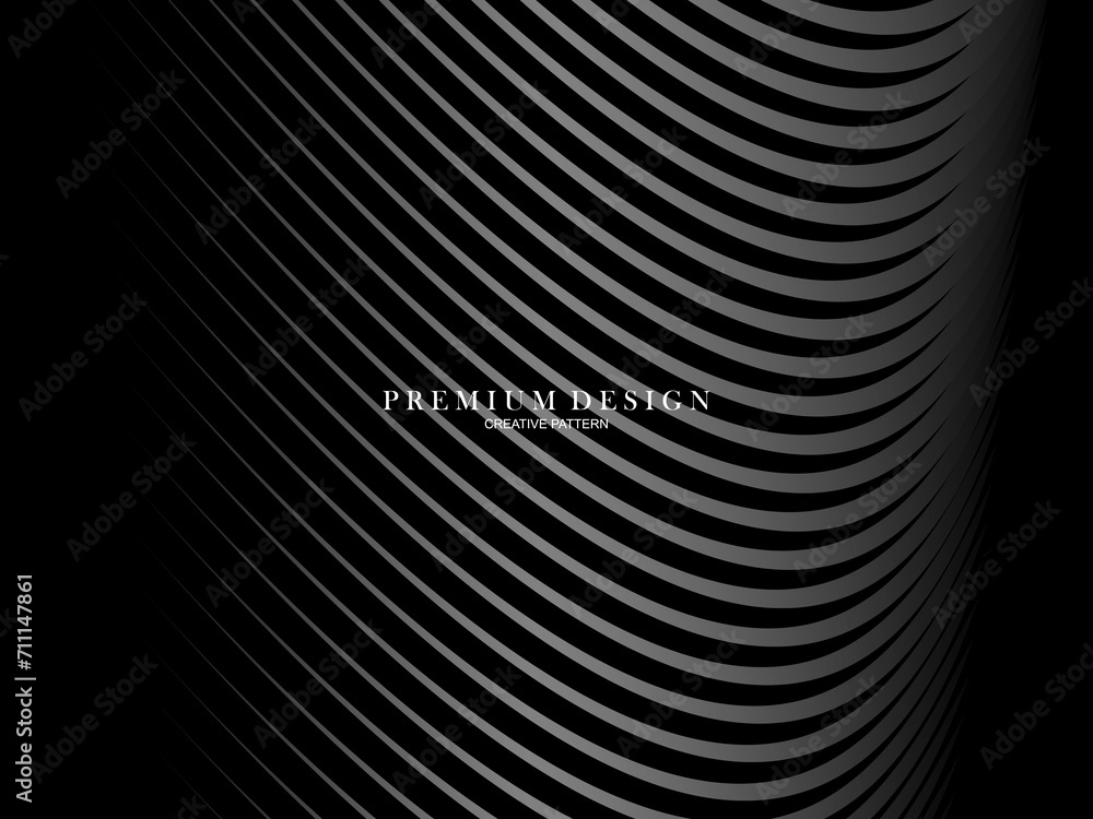 Abstract futuristic dark black background with waving design. Realistic 3d wallpaper with luxurious flowing lines. Elegant background for posters, websites, brochures, cards, banners, apps etc. Abstract futuristic dark black background with waving design. Realistic 3d wallpaper with luxurious flowing lines. Elegant background for posters, websites, brochures, cards, banners, apps etc.