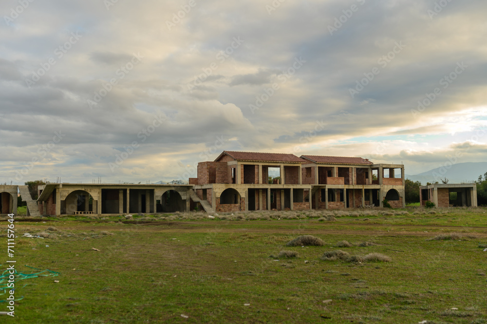 construction of residential villas near the Mediterranean Sea 1