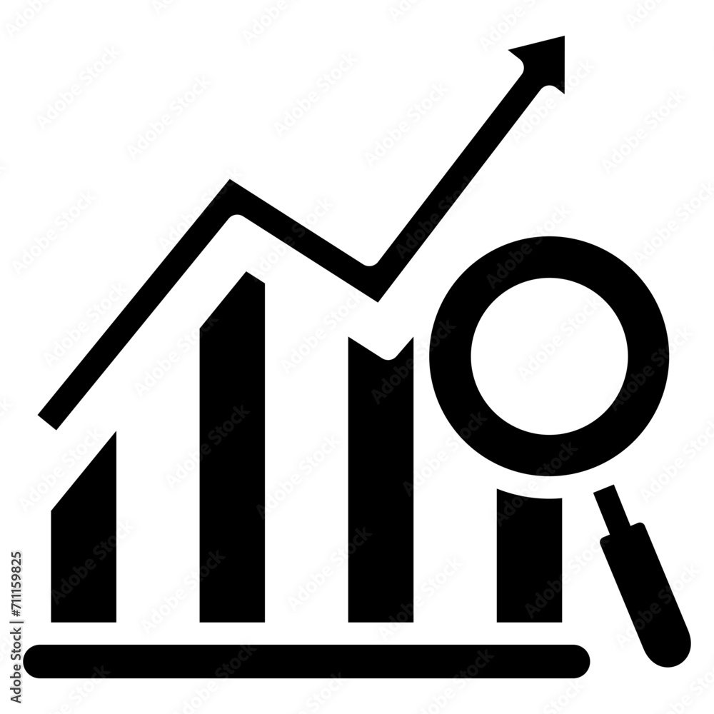 Budget Tracking glyph icon, related to financial strategy icon Budget Tracking glyph icon, related to financial strategy icon