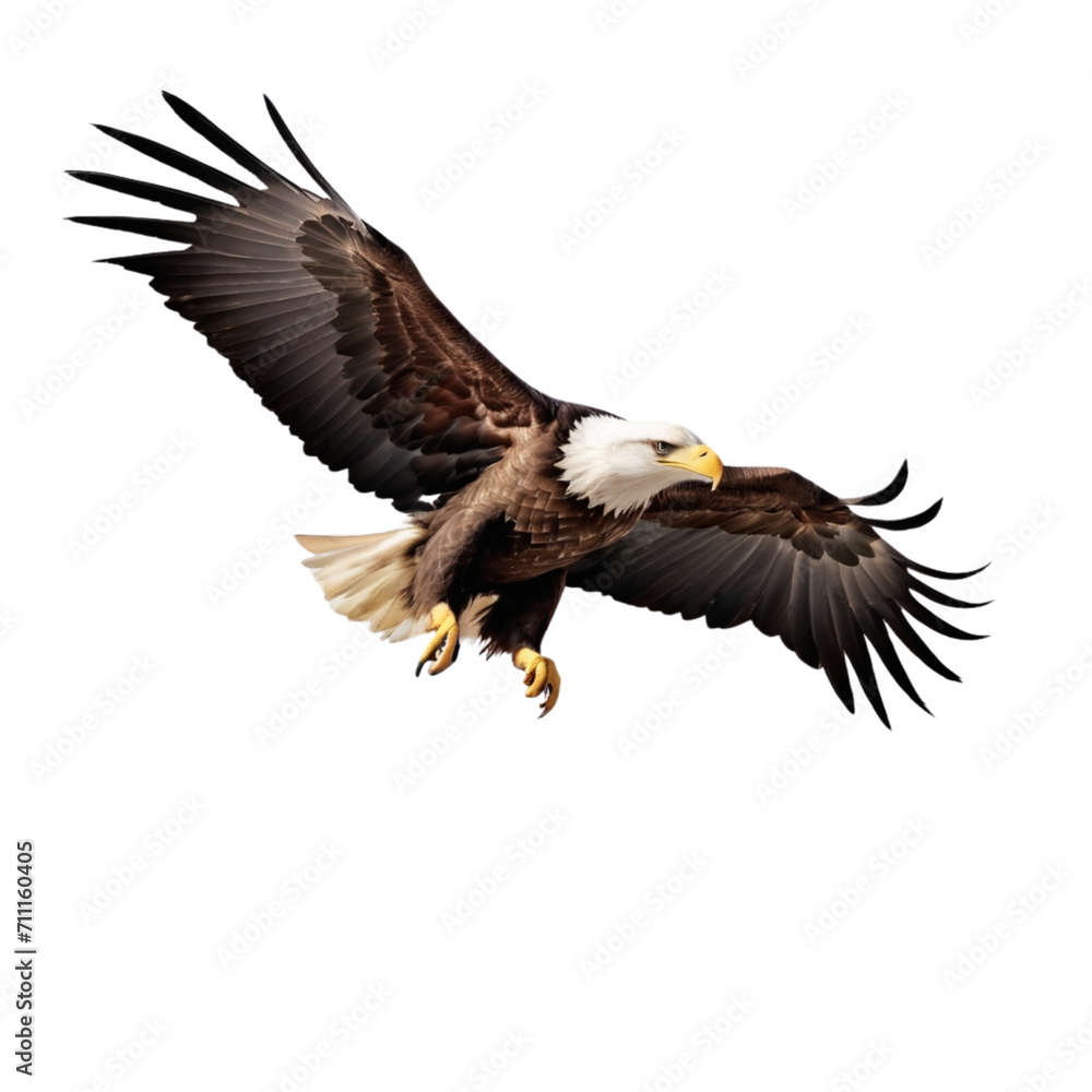Fototapeta premium bald eagle in flight