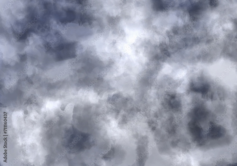 Grey watercolor texture cloud background ,black and white gradient smoke pattern background Grey watercolor texture cloud background ,black and white gradient smoke pattern background