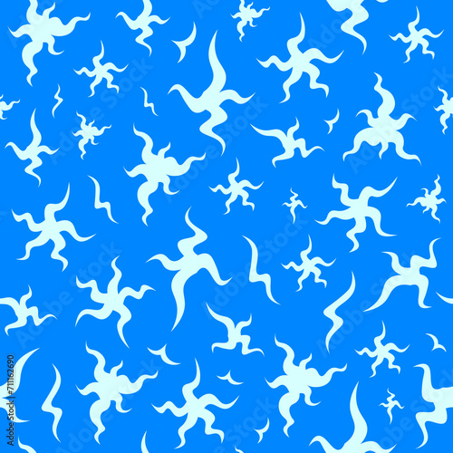 Abstract Stars Vector Seamless Pattern