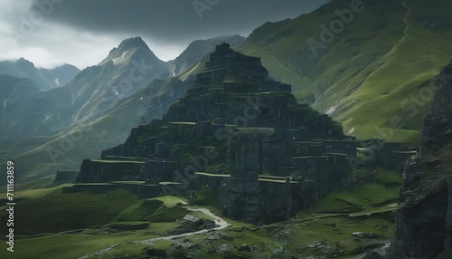 mountain village in the mountains