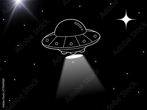 ufo in the night