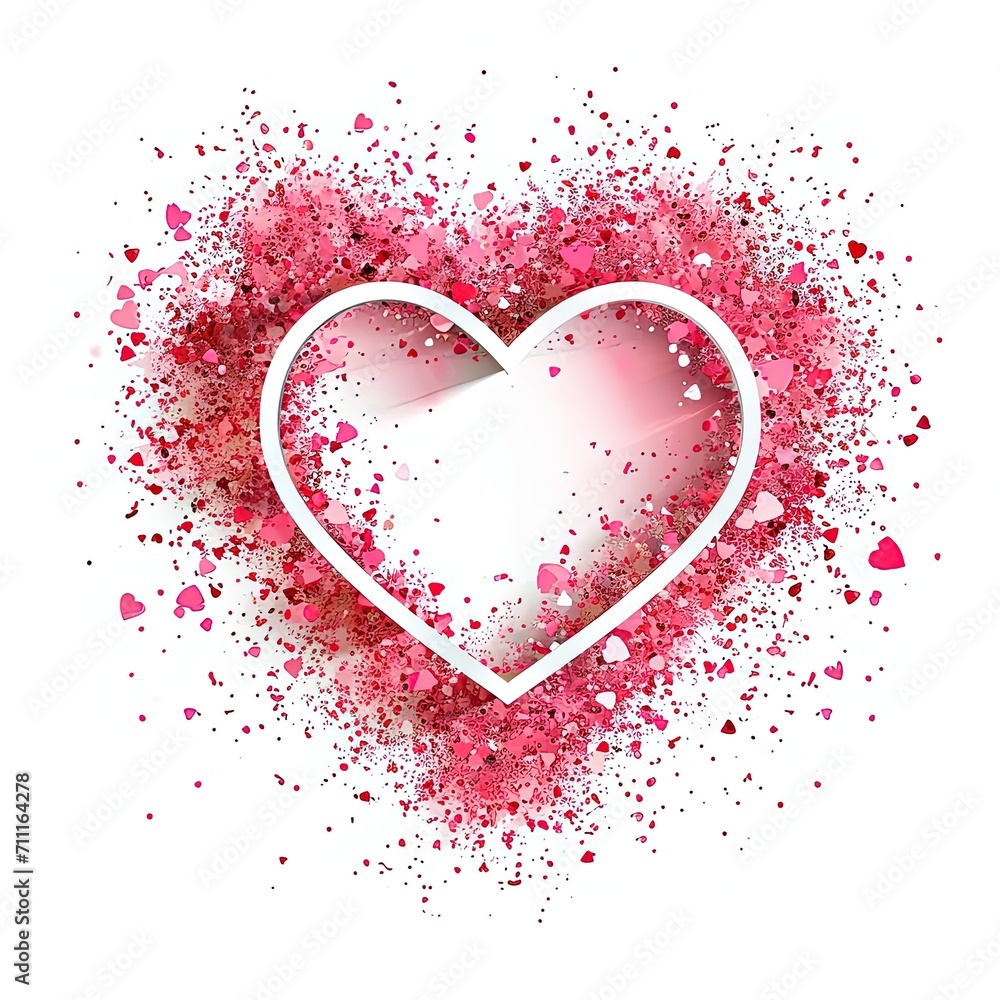 Heart Shape Love Confetti Glitter Heart Shape Love Confetti Glitter