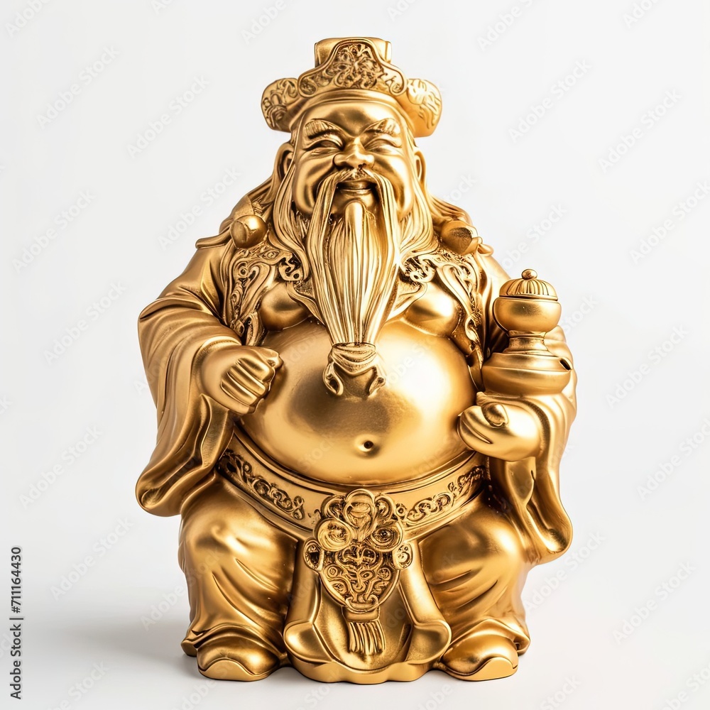 Obraz premium Chinese God Gold Statue