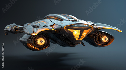 Fototapeta Naklejka Na Ścianę i Meble -  spaceship aircraft for science fiction 3d rendering