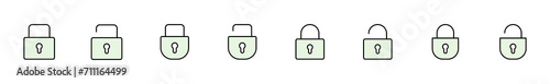 Lock icon set. Padlock icon vector. Encryption icon. Security symbol