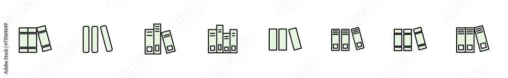 Library icon set. education icon vector Library icon set. education icon vector