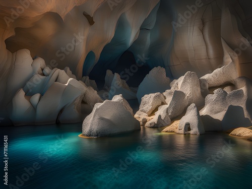 Sea Caves near Ayia Napa, Cyprus. photo