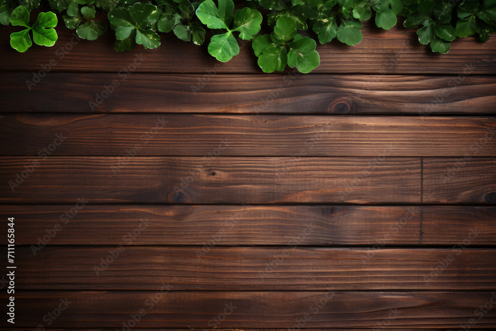 green leaves on wooden background green leaves on wooden background