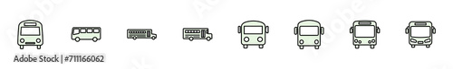 Bus icon set. bus vector icon