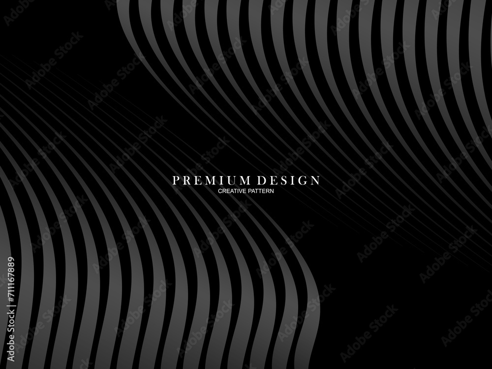 Abstract futuristic dark black background with waving design. Realistic 3d wallpaper with luxurious flowing lines. Elegant background for posters, websites, brochures, cards, banners, apps etc. Abstract futuristic dark black background with waving design. Realistic 3d wallpaper with luxurious flowing lines. Elegant background for posters, websites, brochures, cards, banners, apps etc.