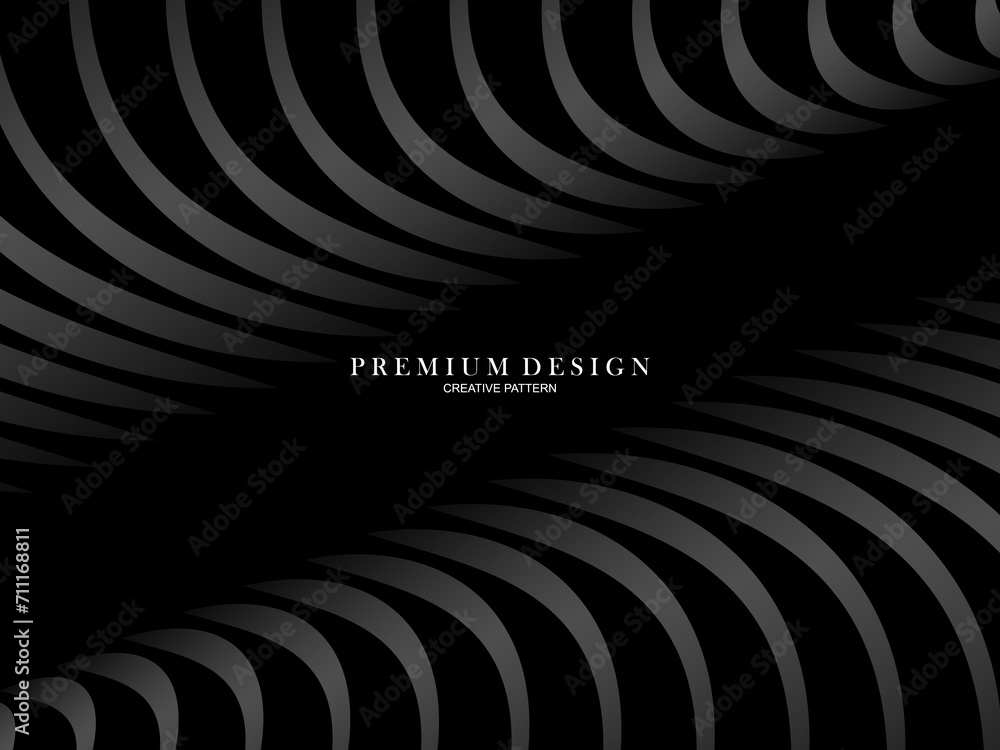 Abstract futuristic dark black background with waving design. Realistic 3d wallpaper with luxurious flowing lines. Elegant background for posters, websites, brochures, cards, banners, apps etc. Abstract futuristic dark black background with waving design. Realistic 3d wallpaper with luxurious flowing lines. Elegant background for posters, websites, brochures, cards, banners, apps etc.