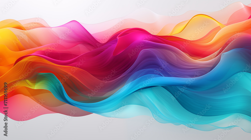Fototapeta premium abstract colorful background with waves
