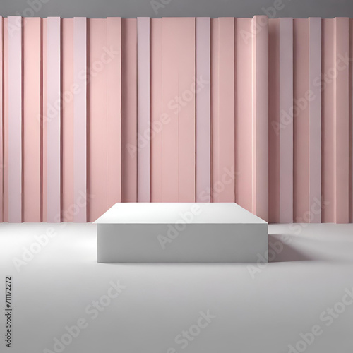 3d display product abstract minimal scene with geometric podium platform.