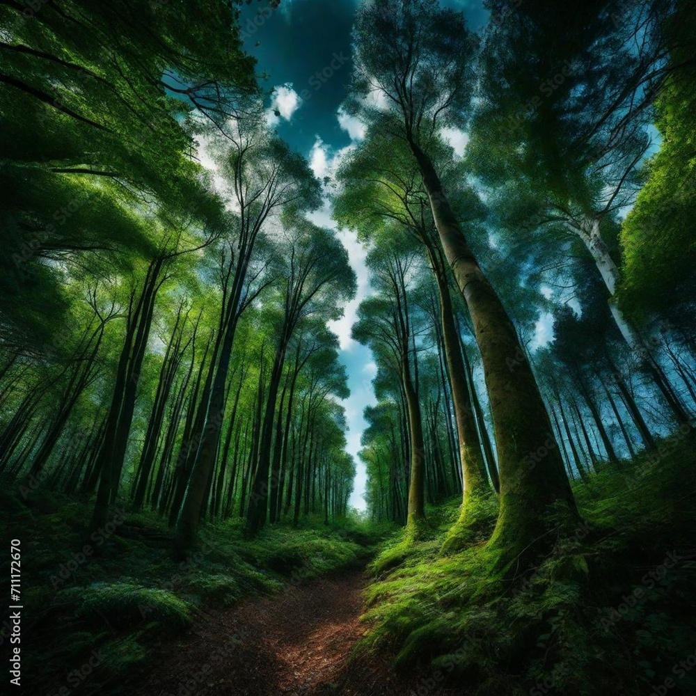 Fototapeta premium forest in the morning