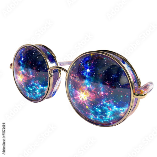 Colorful Star Glasses for a Fun and Unique Style © LUPACO PNG
