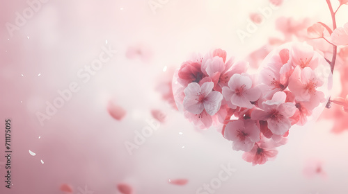 Romantic heart-shaped Valentine's Day background, symbolizing Valentine's Day, wedding, love