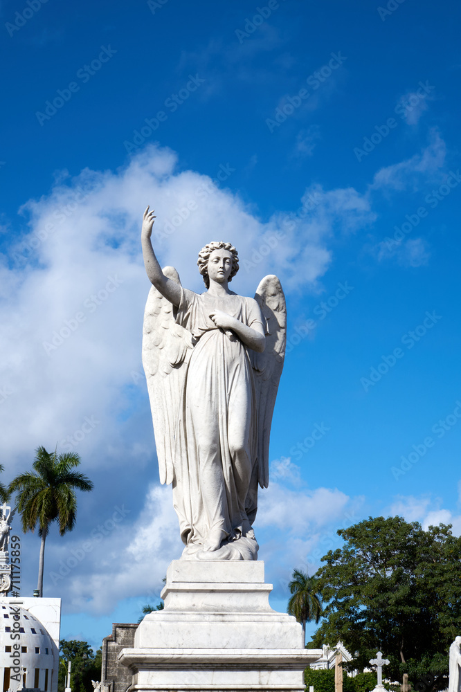 The Colón cemetery is declared a National Monument of Cuba. With its 57 hectares, it is the most important cemetery in the country. It has a large number of sculptural and architectural works, which i