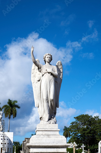 The Col  n cemetery is declared a National Monument of Cuba. With its 57 hectares  it is the most important cemetery in the country. It has a large number of sculptural and architectural works  which i