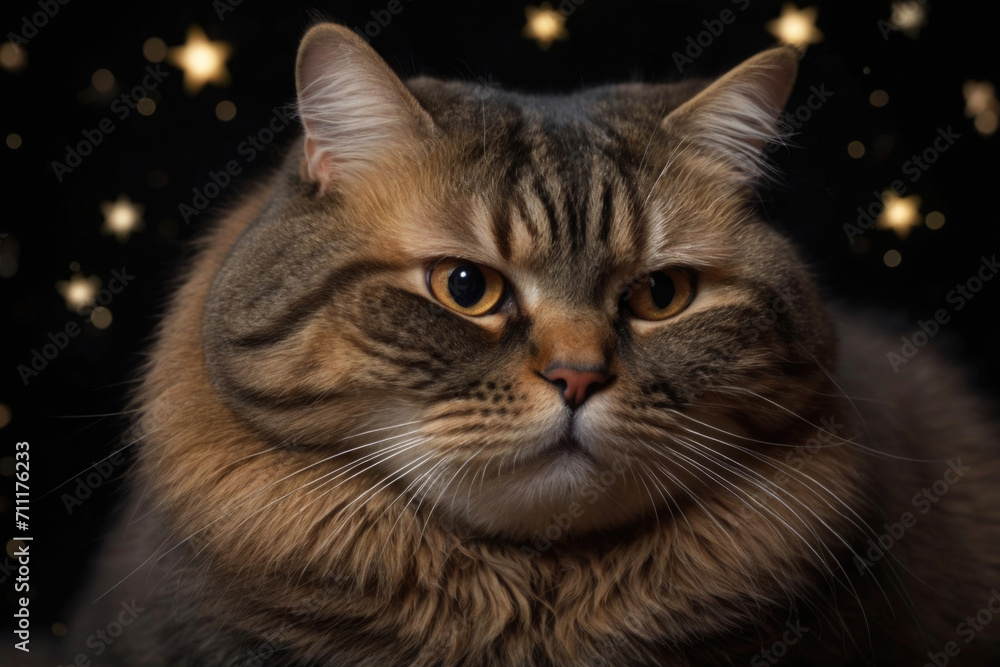 Portrait of a cat, Generative AI Portrait of a cat, Generative AI