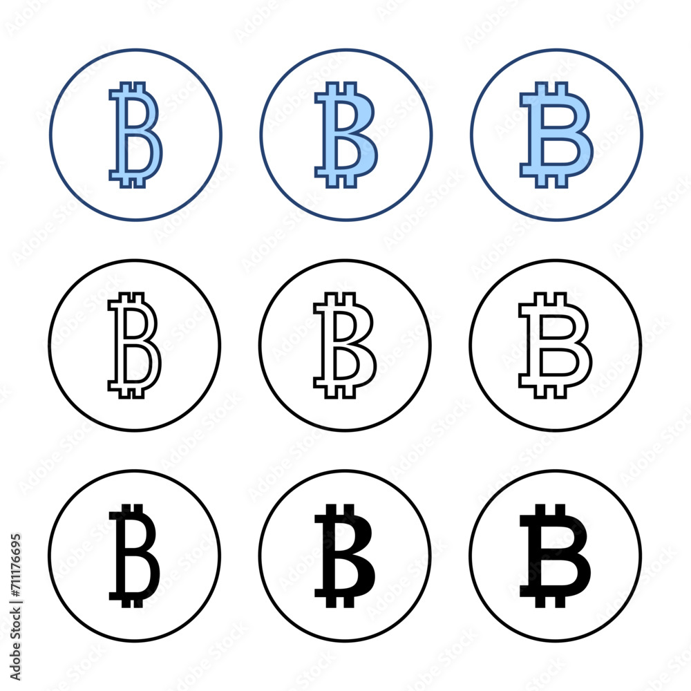 Bitcoin icon vector. bitcoin sign and symbol. payment symbol. cryptocurrency logo Bitcoin icon vector. bitcoin sign and symbol. payment symbol. cryptocurrency logo