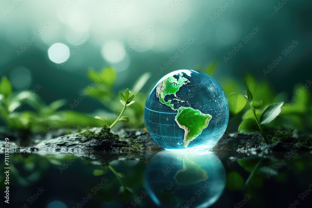 eco concept It shows the collaborative efforts of people who care for the earth, the importance of water, land, forests and animals. eco concept It shows the collaborative efforts of people who care for the earth, the importance of water, land, forests and animals.