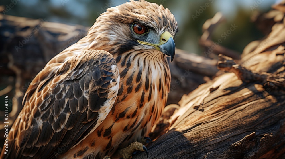 Majestic Eagle Gazing Intensely into the Distance - AI-Generative Majestic Eagle Gazing Intensely into the Distance - AI-Generative