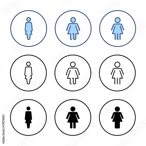 Female icon vector. woman sign and symbol