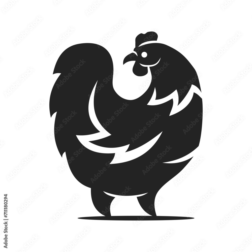 Hen Logo template Isolated. Brand Identity. Icon Abstract Vector graphic Hen Logo template Isolated. Brand Identity. Icon Abstract Vector graphic