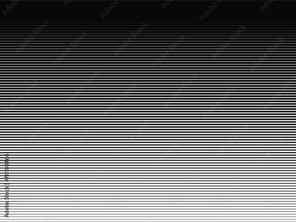 Obraz premium Horizontal speed line halftone gradient line pattern background.