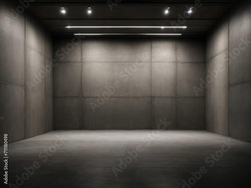 Abstract empty concrete interior room  exterior wall  wallpaper and background  for product ads 