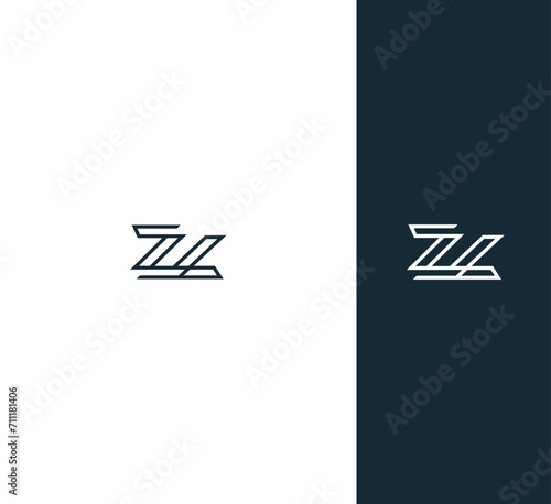 ZL ,LZ letter logo design template elements. Modern abstract digital alphabet letter logo. Vector illustration. New Modern logo.