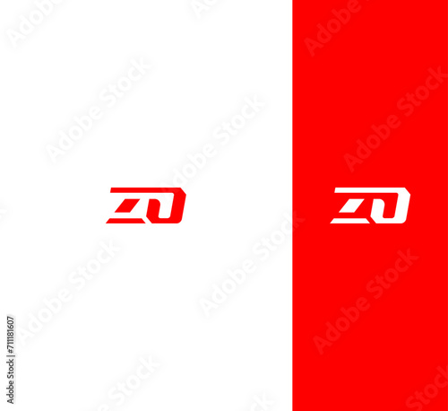 ZO, OZ letter logo design template elements. Modern abstract digital alphabet letter logo. Vector illustration. New Modern logo.
