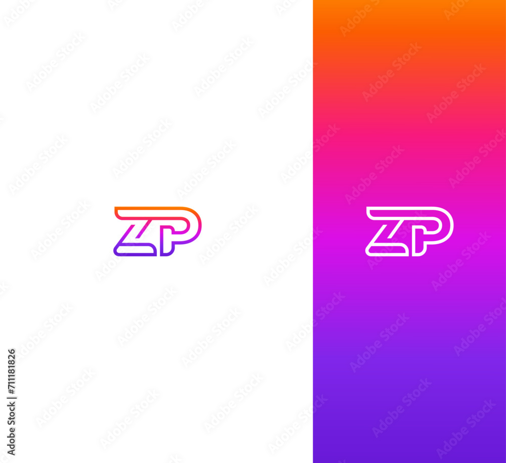 ZP, PZ letter logo design template elements. Modern abstract digital alphabet letter logo. Vector illustration. New Modern logo. ZP, PZ letter logo design template elements. Modern abstract digital alphabet letter logo. Vector illustration. New Modern logo.