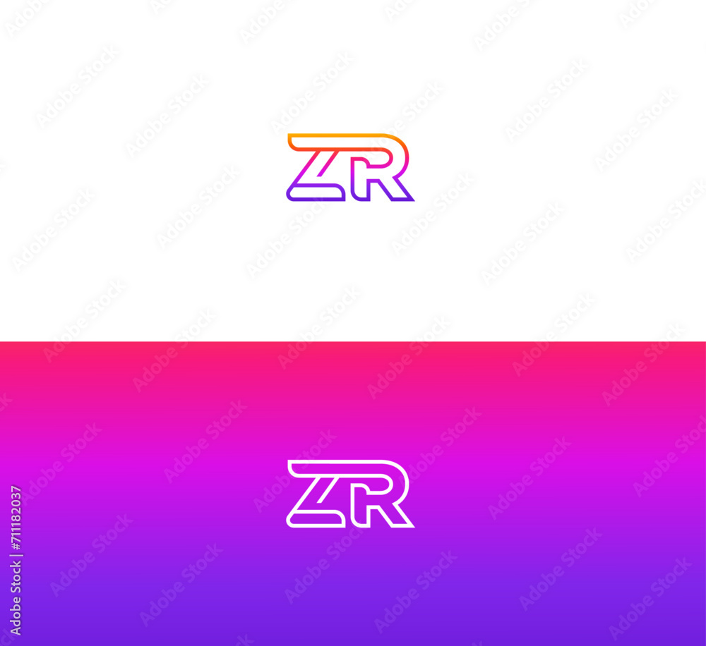 ZR, RZ letter logo design template elements. Modern abstract digital alphabet letter logo. Vector illustration. New Modern logo. ZR, RZ letter logo design template elements. Modern abstract digital alphabet letter logo. Vector illustration. New Modern logo.