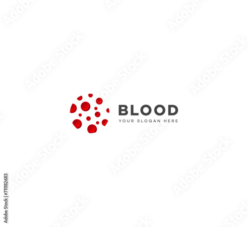 Modern Dlood logo design vector template. Blood Donation Logo template.