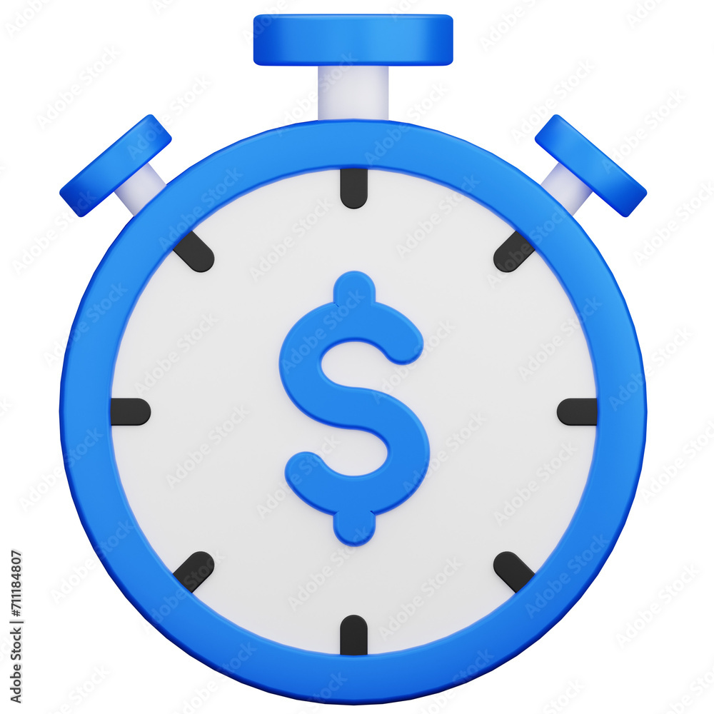 Time Is Money 3D Illustration Time Is Money 3D Illustration
