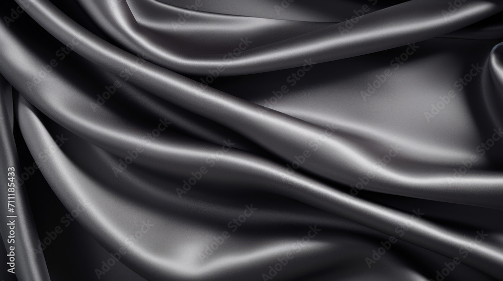 An image capturing the smooth elegance of black satin fabric draped in graceful folds, perfect for a luxurious backdrop. An image capturing the smooth elegance of black satin fabric draped in graceful folds, perfect for a luxurious backdrop.
