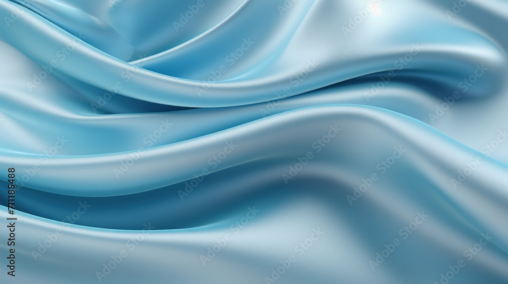 Gentle blue satin fabric with soft folds creating a tranquil and luxurious textile background, ideal for elegant designs. Gentle blue satin fabric with soft folds creating a tranquil and luxurious textile background, ideal for elegant designs.