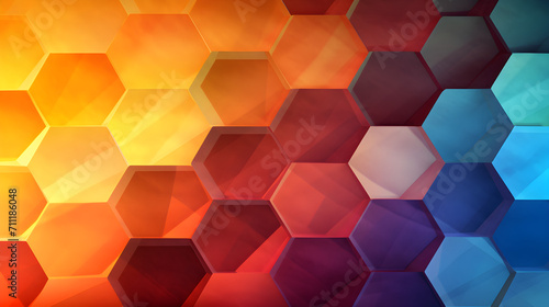 abstract background with hexagons