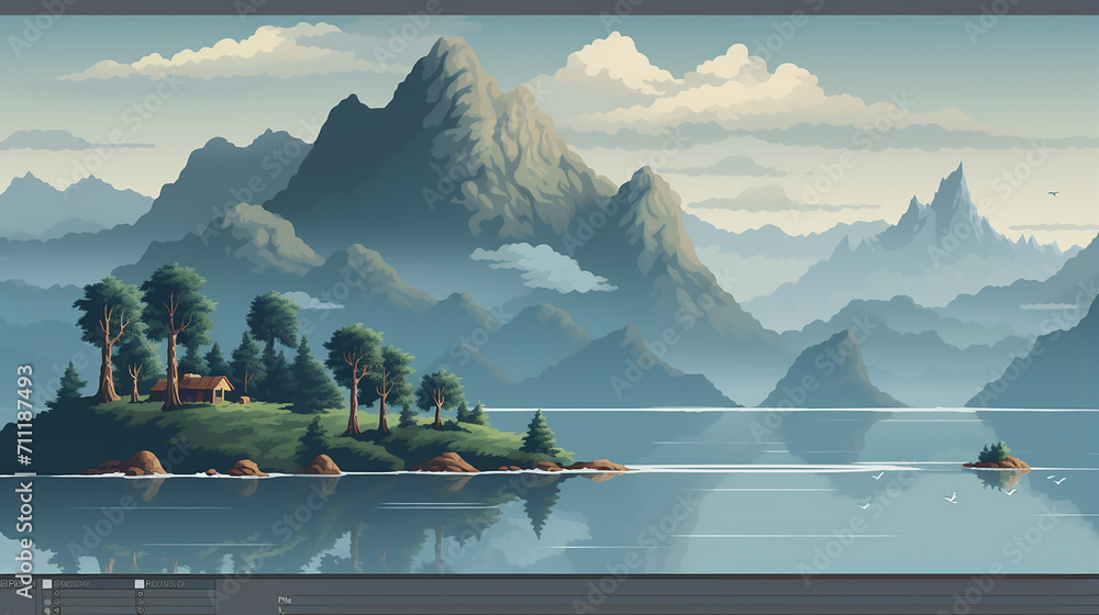 basics for creating pixel seamless landscape. For games and mobile ...